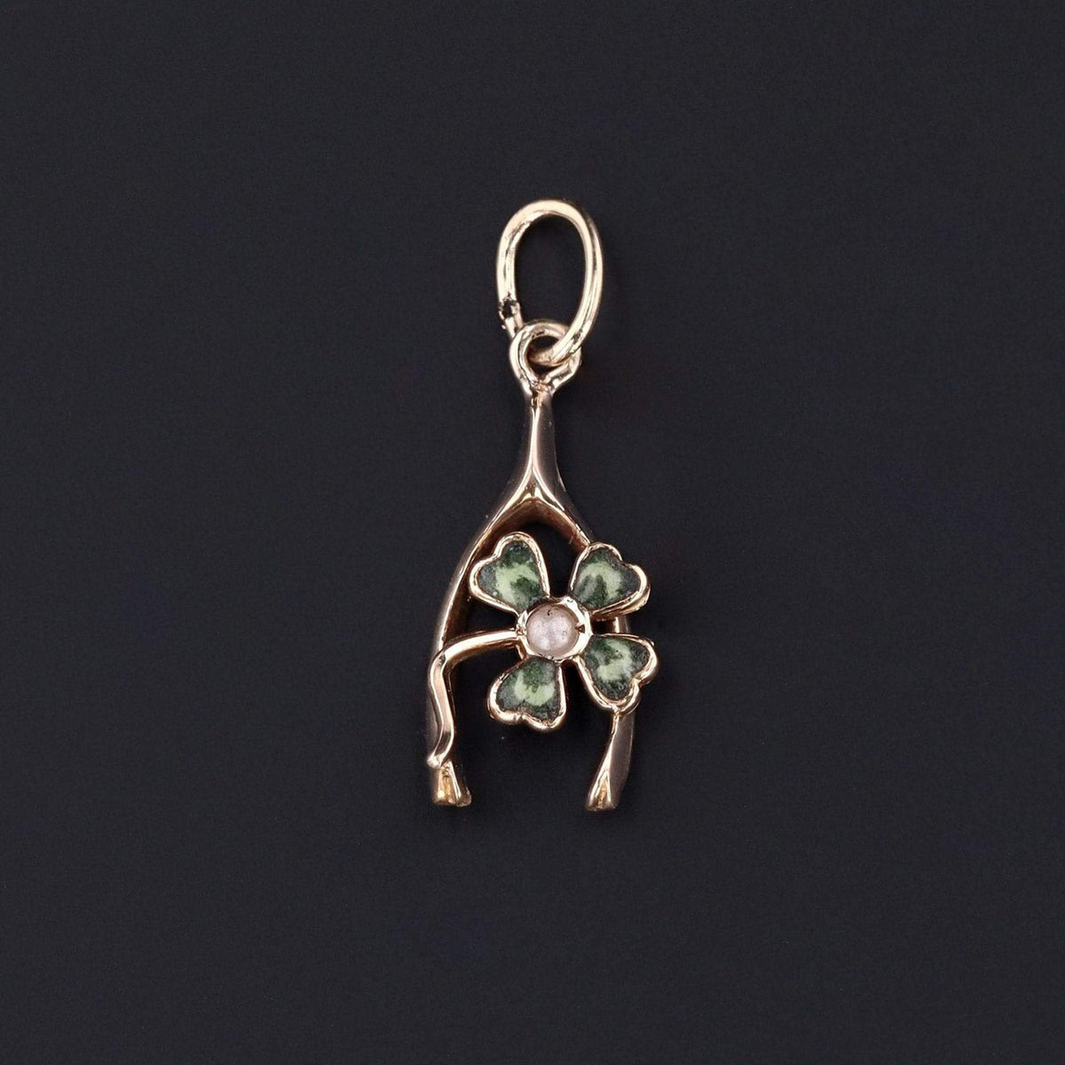 Antique Clover Charm | Good Luck Charm - Trademark Antiques