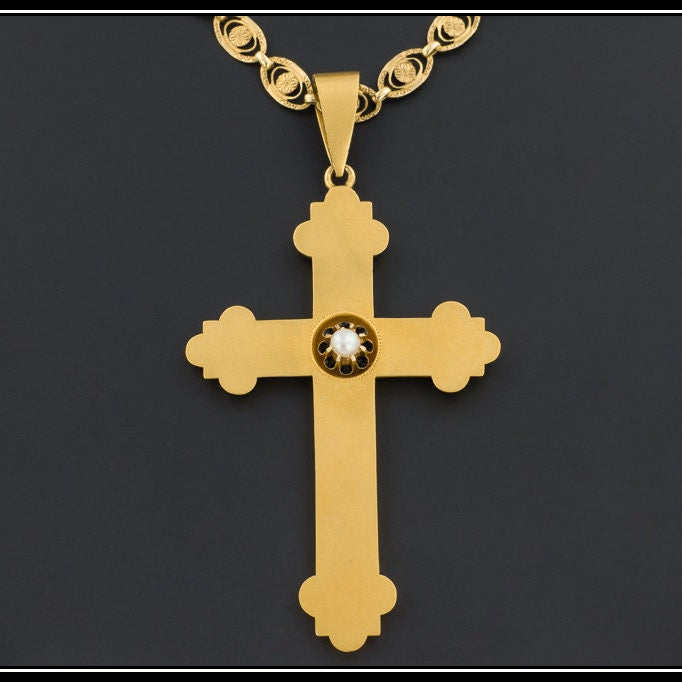 Cross Pendant | Antique Cross Pendant - Trademark Antiques