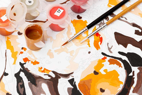 How to Clean Your Brushes During a Paint by Numbers Project