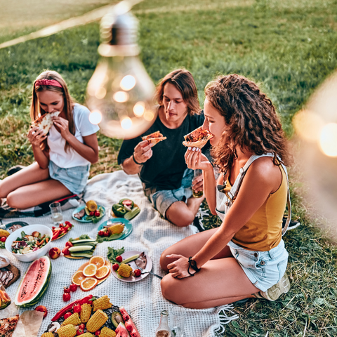 Machen Sie ihnen zu Ehren ein Picknick