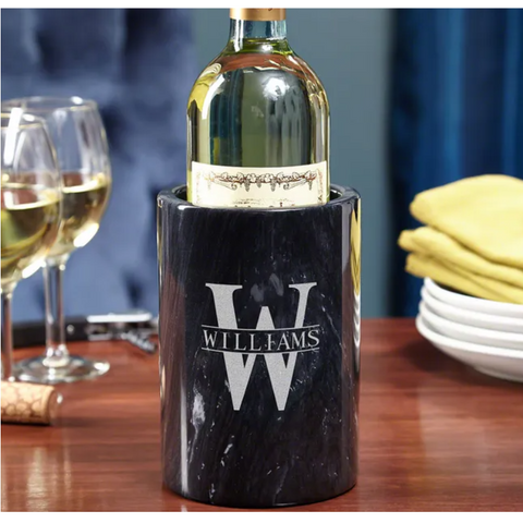 Customizable marble wine chiller