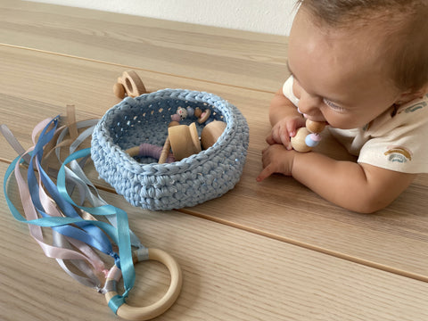 Juguetes Montessori Con Cuerda Para Bebés De 0 A 6 Meses, Juguetes  Sensoriales Para Bebés De 6 A 12 Meses, Pelotas De Juguete Para Bebés,  Juguetes Infantiles De Viaje Para Niños Pequeños