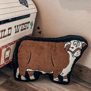 Cattle Talk Pillow - Hereford - Gravel Road Mercantile