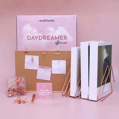 daydreamer rose gold office set