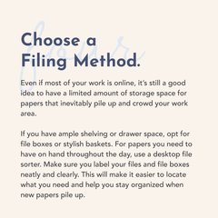 choose a filing method