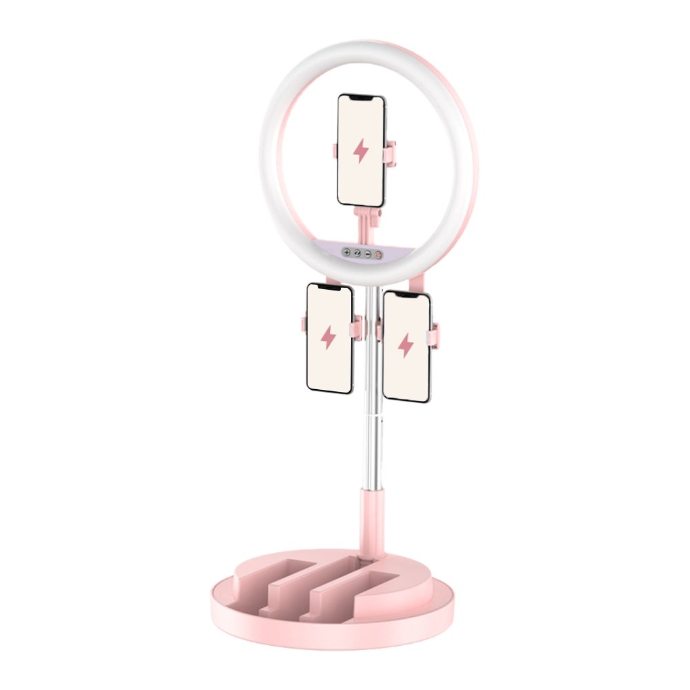 Multitasking Foldable Ring Light (3 Phone Holders)-image-10