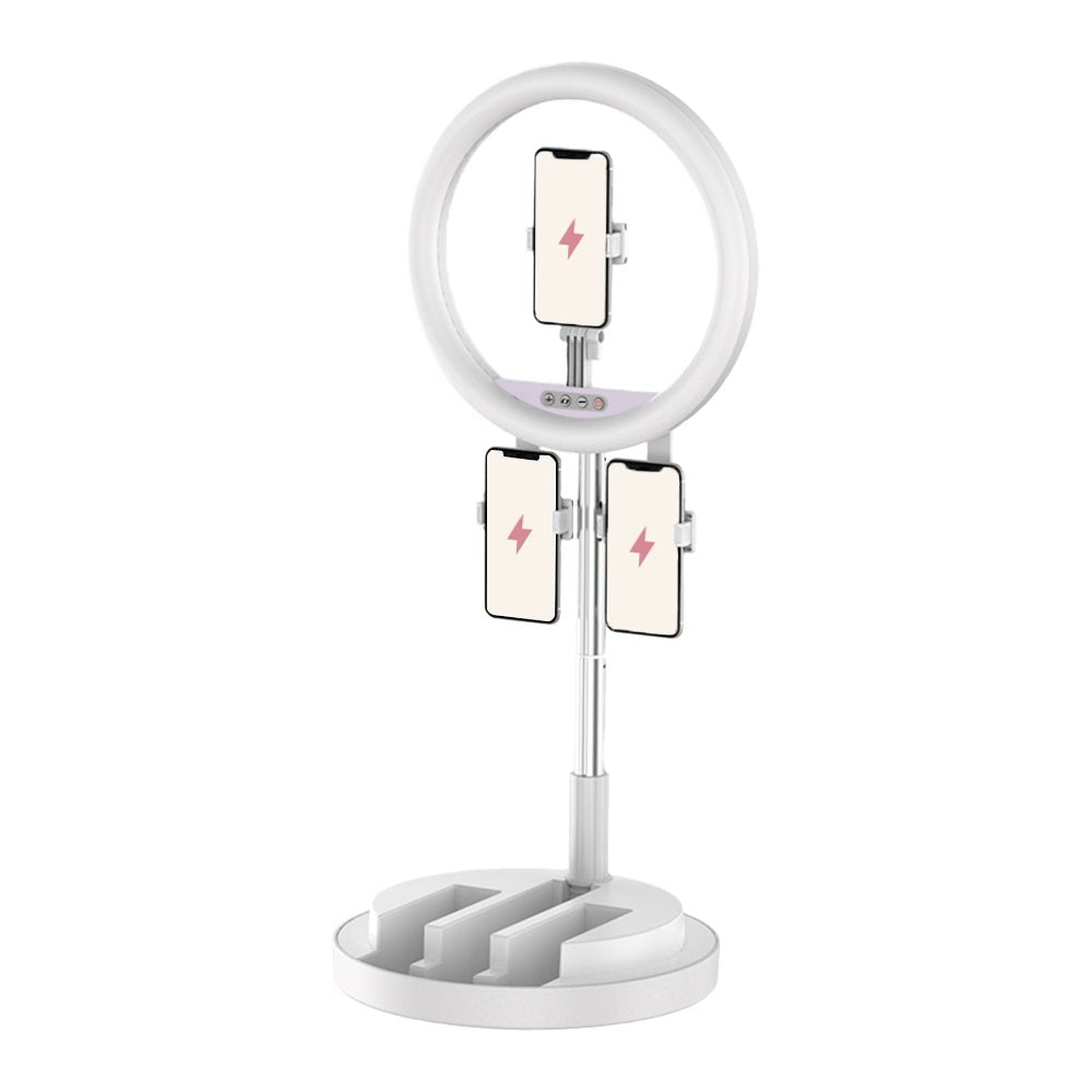 Multitasking Foldable Ring Light (3 Phone Holders)-image-11