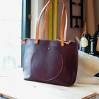 Lola Box Tote in Chestnut – Awl Snap Leather Goods