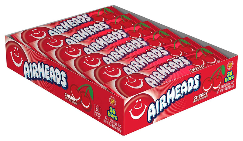 Download Airheads Cherry Candy Bar (36 x 15.6g) - JDM Distributors Ltd