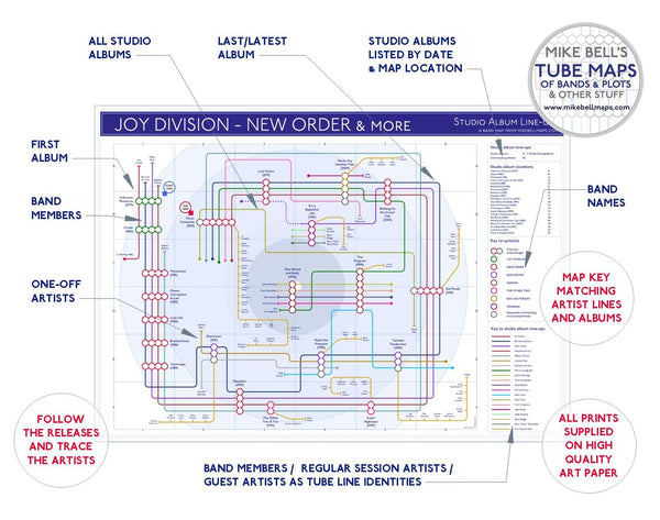 MIKE BELL TUBE UNDERGROPUND BAND MAPS ALL DISCOGRAPHIES 01