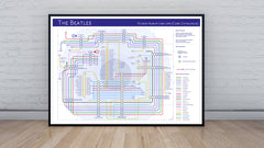 The Beatles Albums as Tube / Underground Maps by Mike Bell