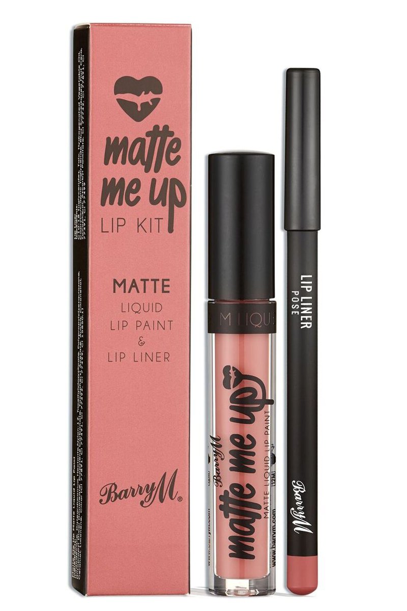 Barry M Pose Matte Me Up Lip Kit