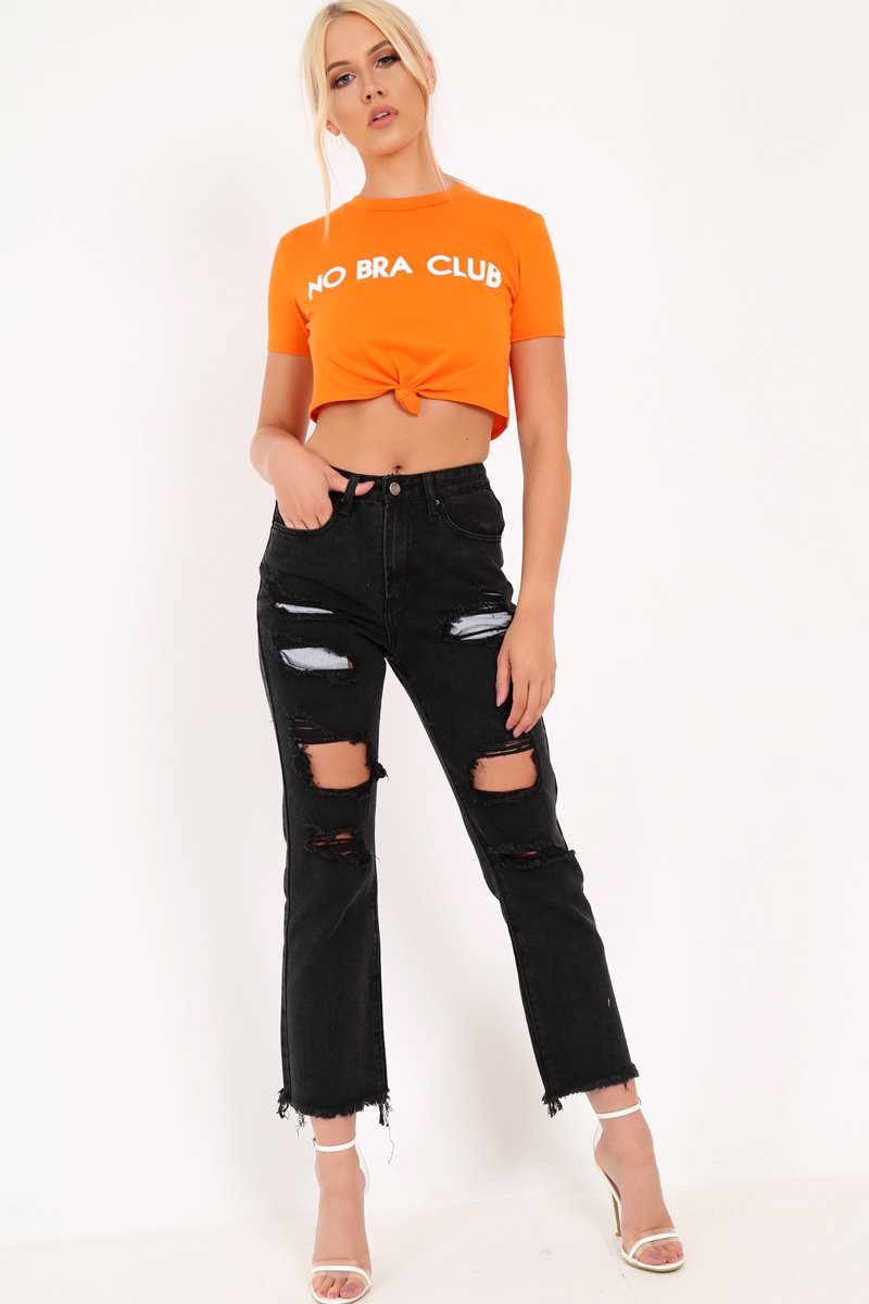 Black Extreme Distressed Jeans - Isaly