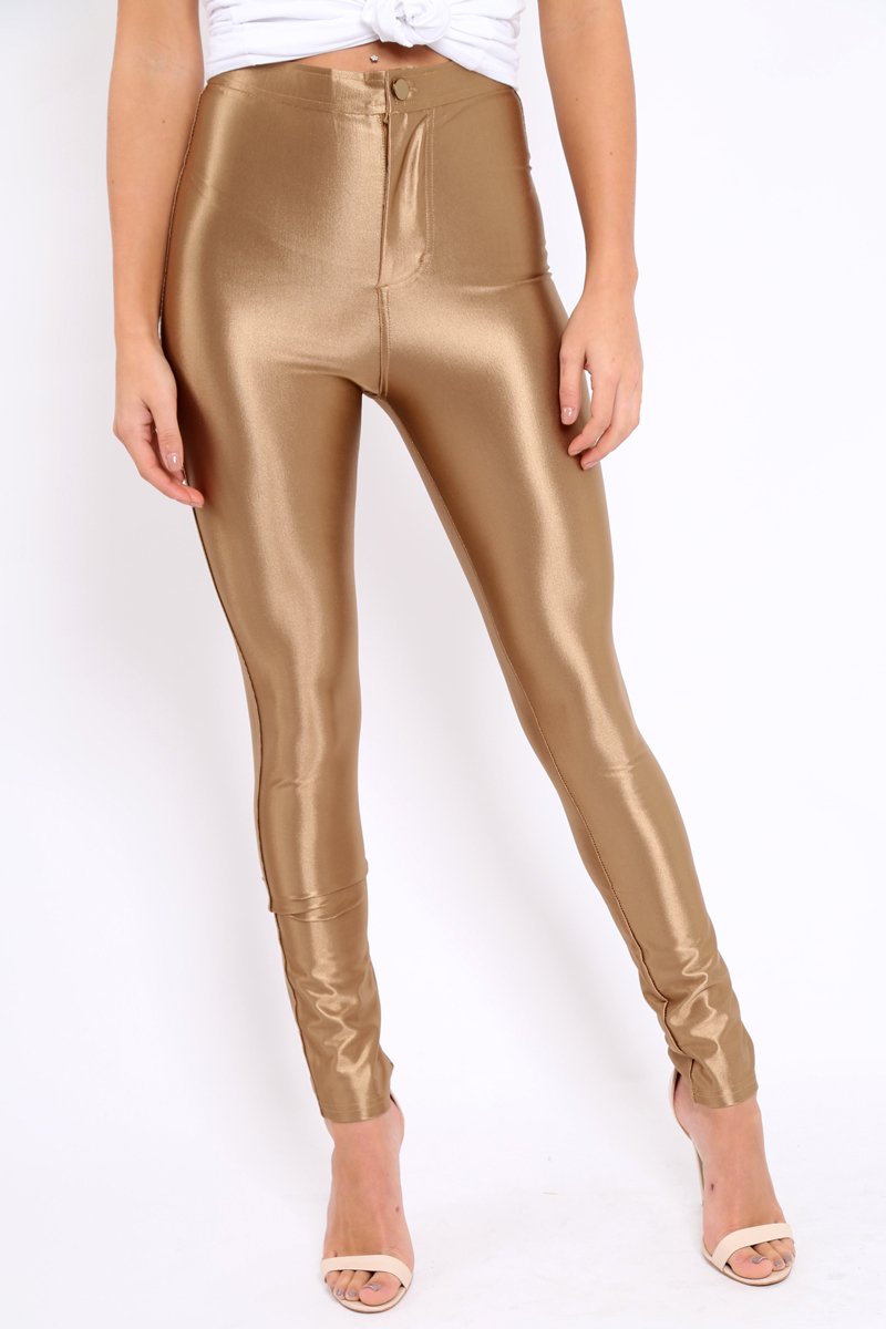 Skims Disco Satin-jersey Skinny Pants in Black | Lyst UK