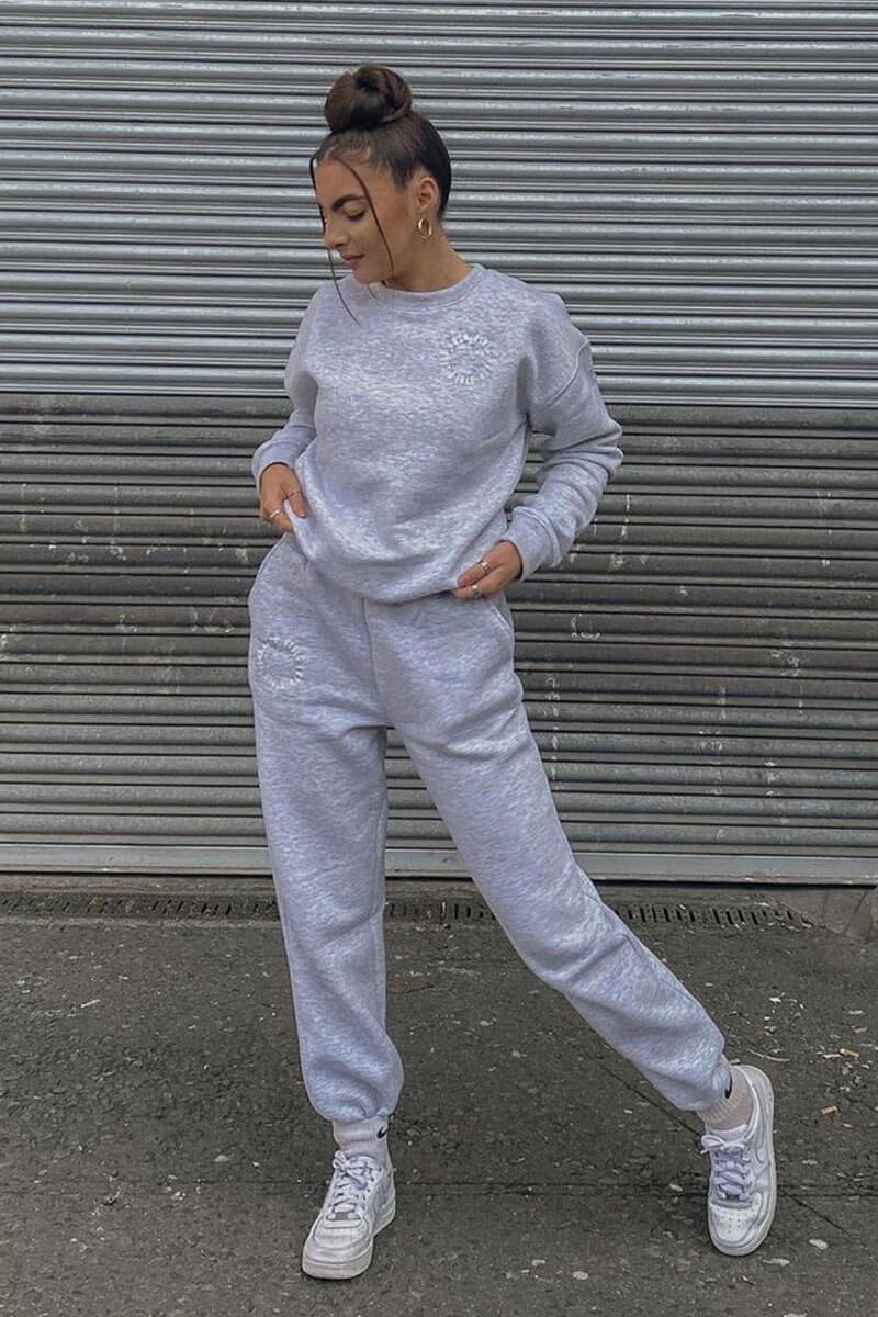 grey joggers girls