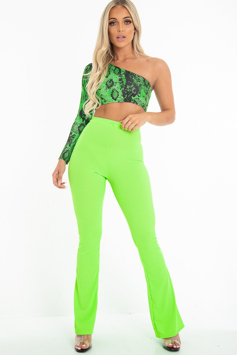 neon green baggy pants