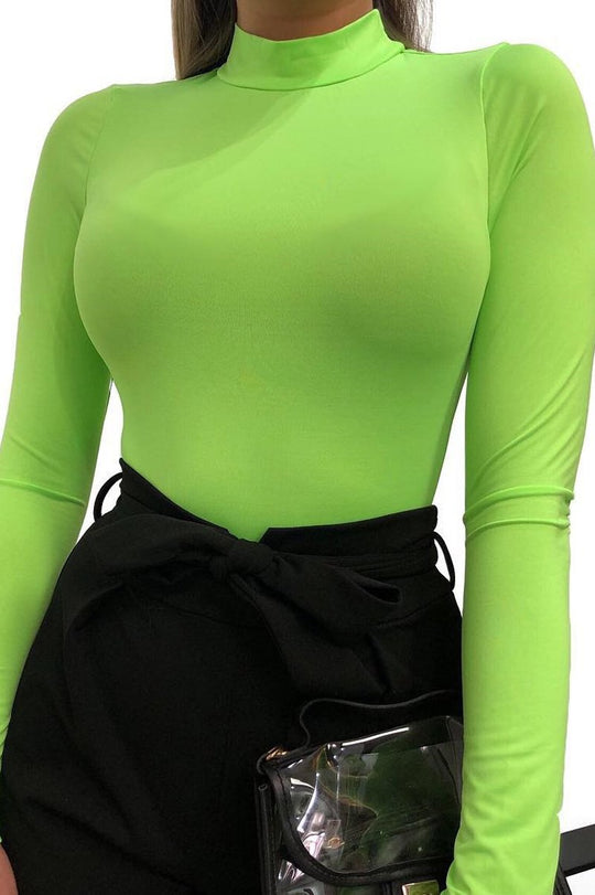 Green Bodysuits, Inc Neon, Lace & Lime