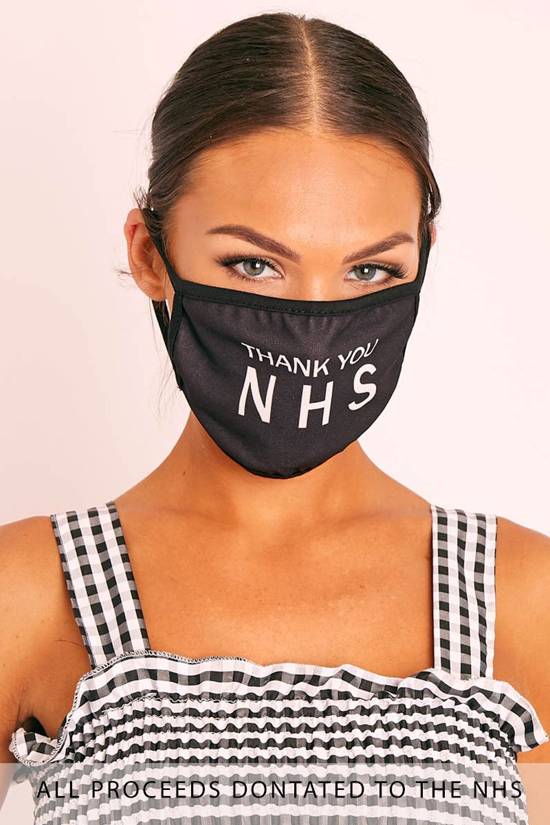 Thank You NHS Slogan Face Mask - Stevie - One Size