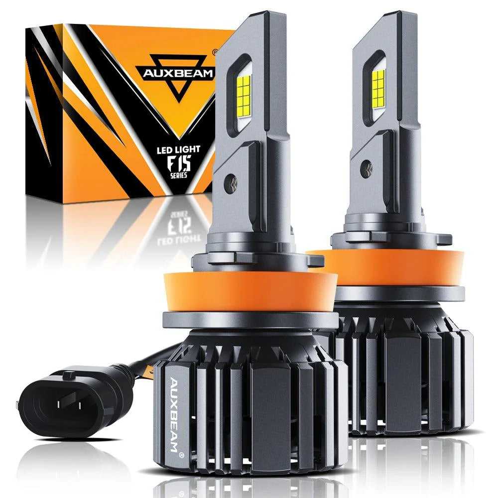 (2pcs) H7 20% Smaller Size F15 Series 20000LM 90W LED Headlight Bulbs 6500K Cool White