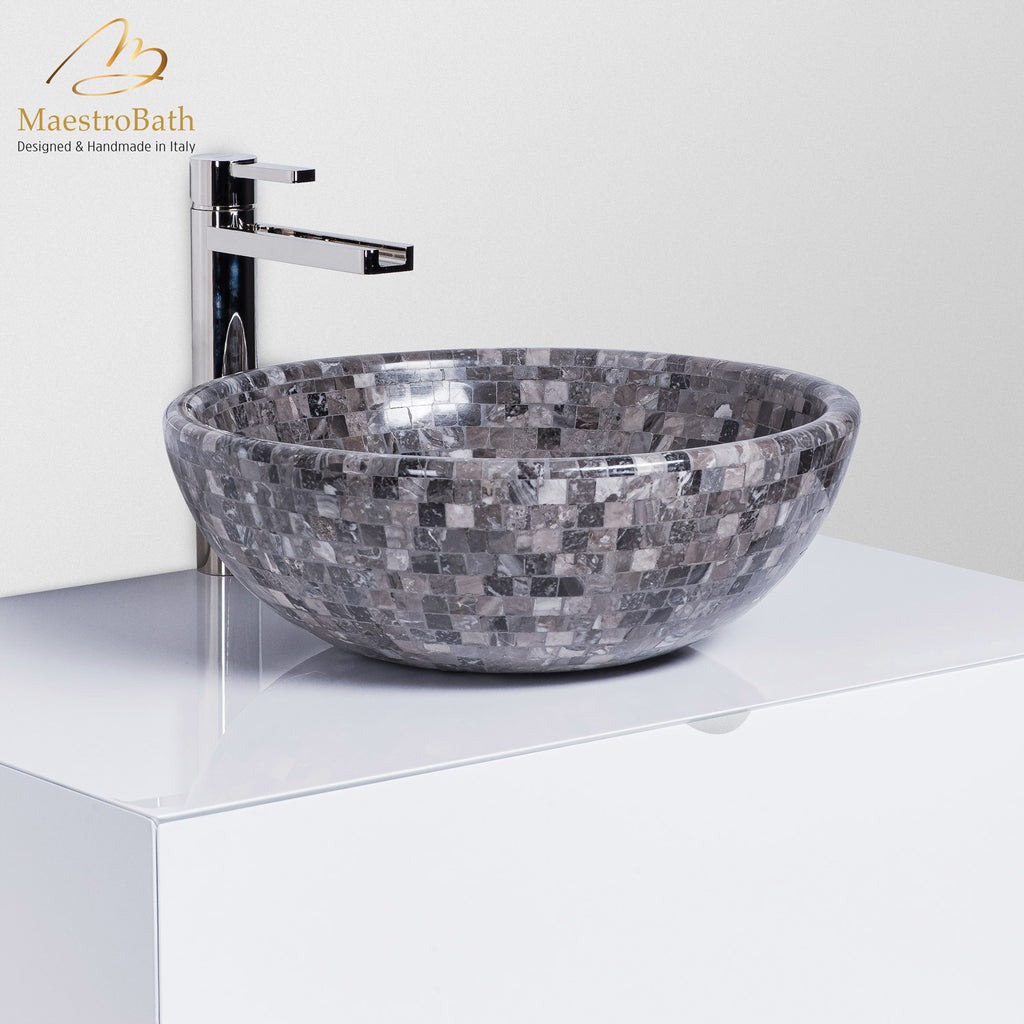 bathroom sink mosaic