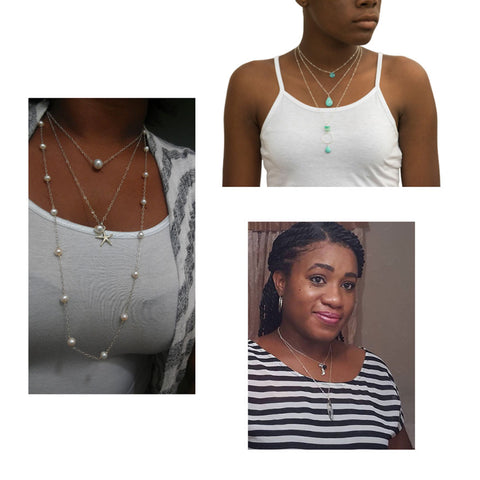 how to layer necklaces without tangling