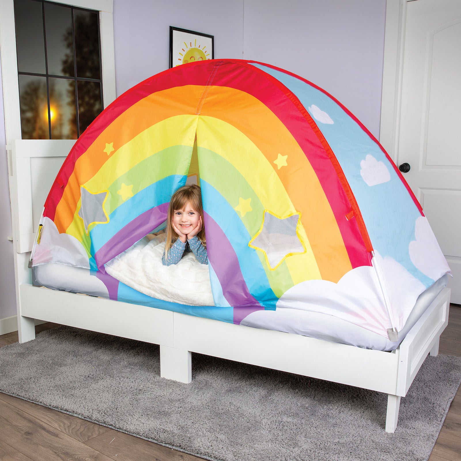 Aankondiging werkwoord Eigendom Magical Bed Tent Pop Up (Twin) | Make Your Bed Into a Magical Place – Good  Banana