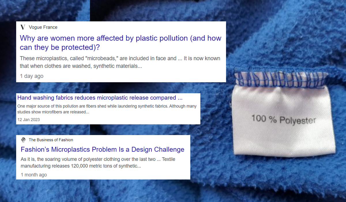 microplastic synthetic clothing environmental issue
