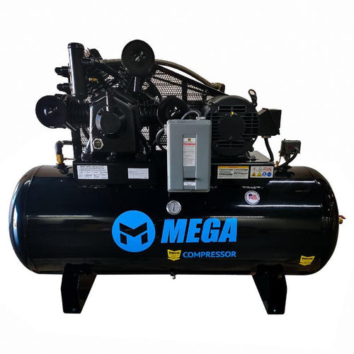 Mega Compressor MP-15120H3-UBA Electric CATEGORIES_Air Compressor, 120 gal (15HP/50 CFM)