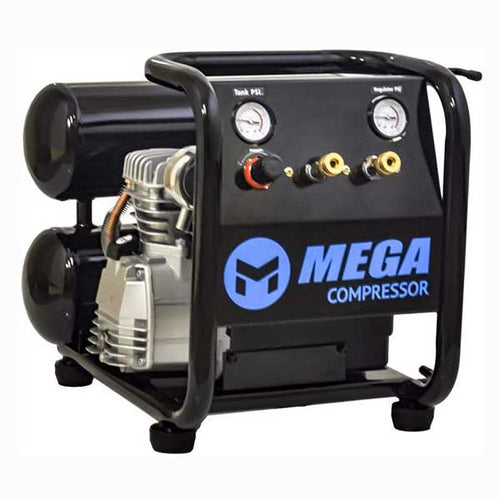 Mega Compressor MP-2504T Electric Air Compressor 4.0 gallon Twin Stack Air Compressor