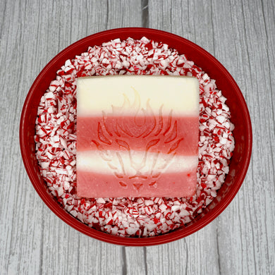 Peppermint  Candy Cane Handmade Soap Artisan Soap Lion’s Den Candle Company
