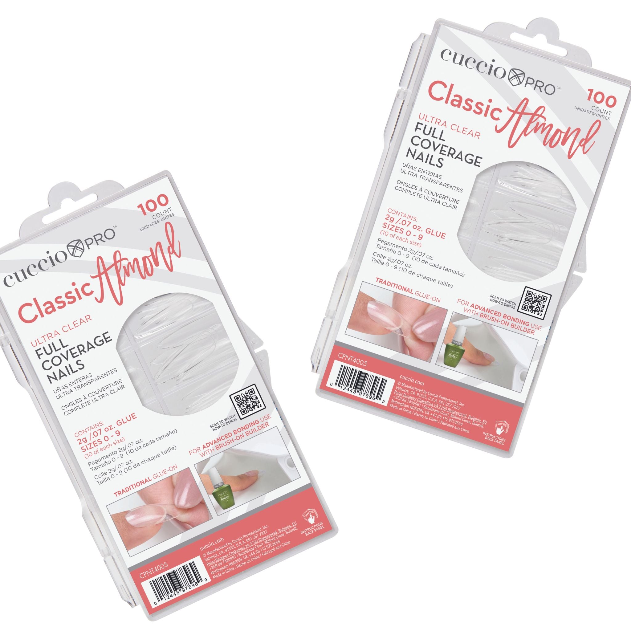 BOGO: Buy one get one FREE! 100 ct. Full Coverage Tips Classic Almond - 200 Count total