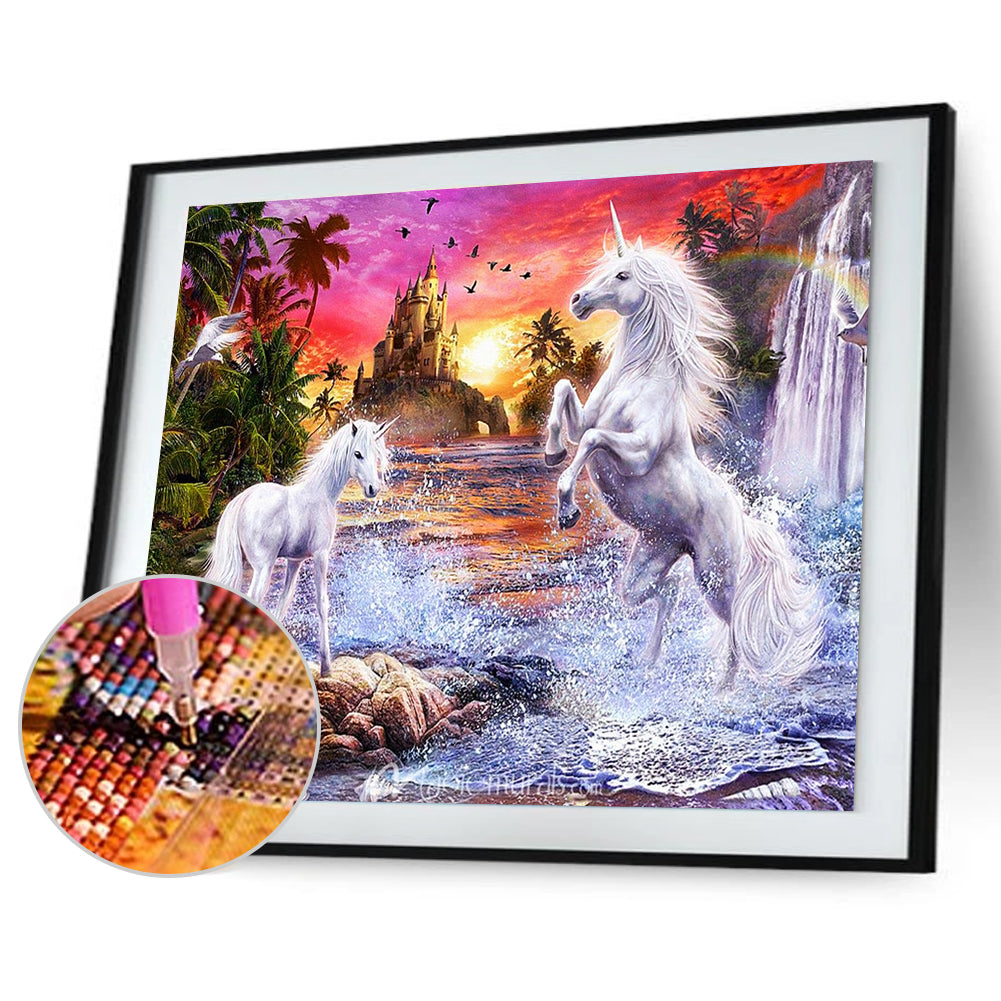 

40*30CM - Special Shaped Diamond Painting - Fantasy Horse, Default title, 501 Original