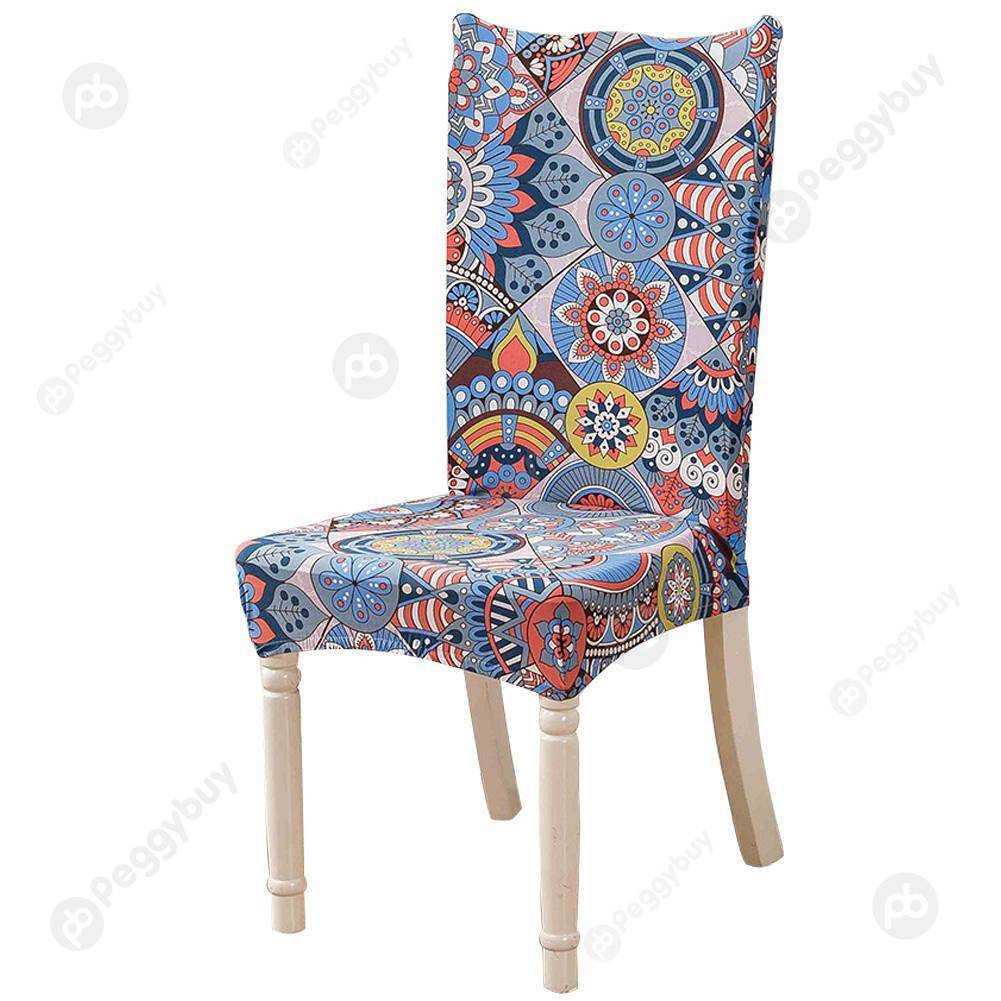 

Printing Elastic Chair Cover Dining Room Banquet Seat Cushion Slipcover, 501 Original