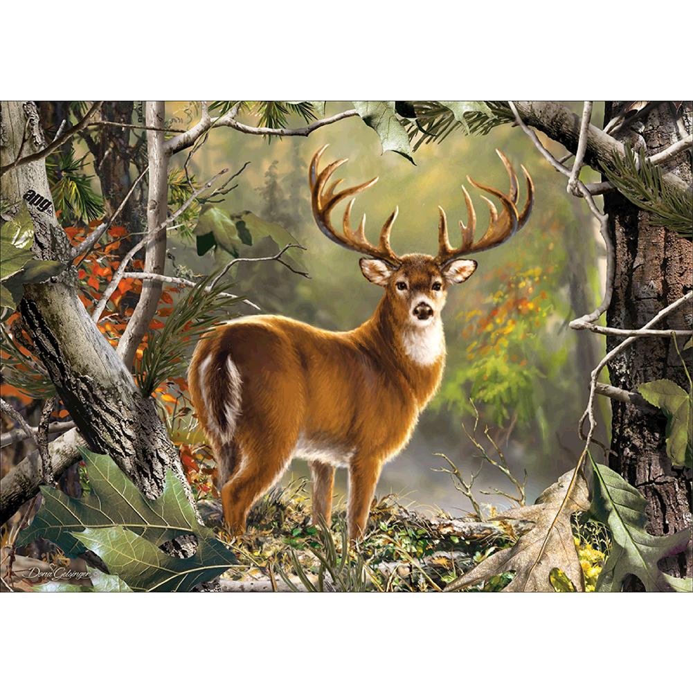 

30*40CM - Round Drill Diamond Painting - Deer, Default title, 501 Original