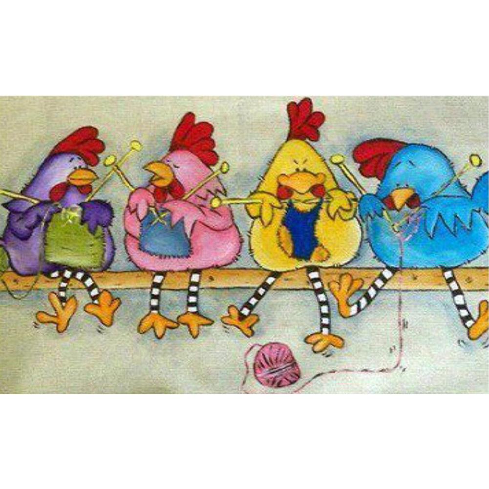 

30*50CM Square Drill Diamond Painting-Cute Chicks, Default title, 501 Original
