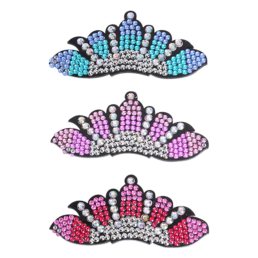 

3pcs Crown Shape Hairpin-DIY Creative Diamond Fashion Accessories, Default title, 501 Original