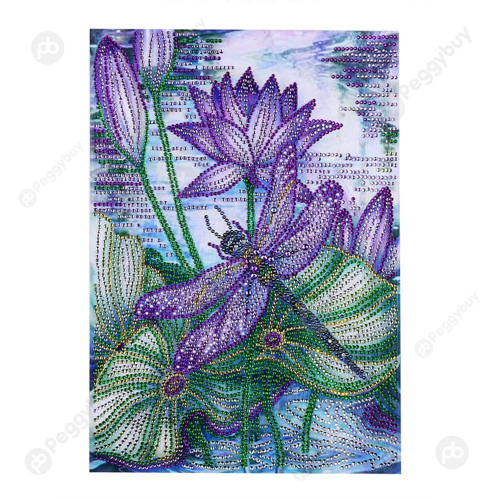 

5D DIY Full Drill Special Shaped Diamond Painting Dragonfly Embroidery Kit, Default title, 501 Original