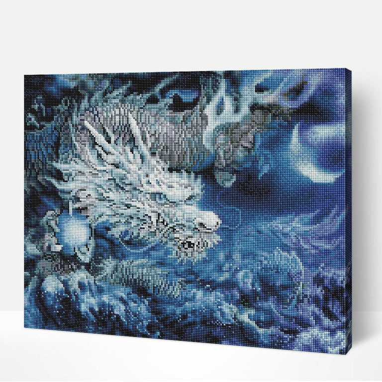 Blue Dragon - Diamond Painting | Paint By Numbers Shop