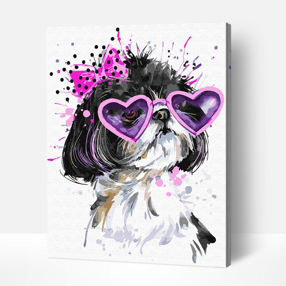 shih tzu paint by numbers