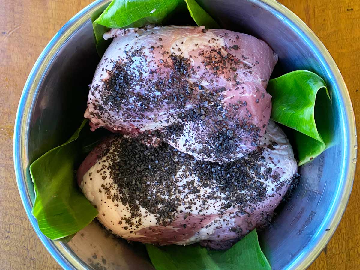 Pork with Kiawe Smoked Sea Salt