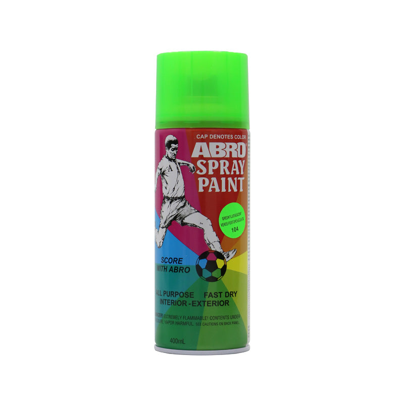 deberes Tutor Mercurio Pintura Spray ABRO Verde Fluorescente – GMG Suplidores
