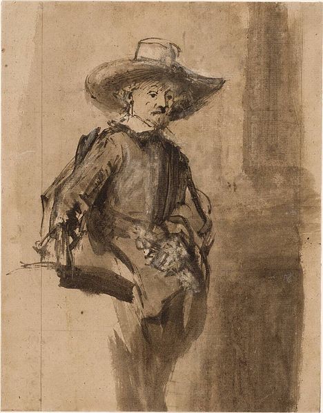 Study for one of the Syndics, Volckert Jansz. Rembrandt.