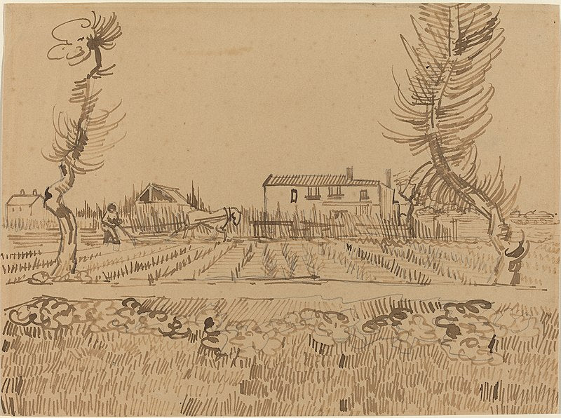 Vincent van Gogh, Ploughman in the Fields near Arles, 1888, NGA