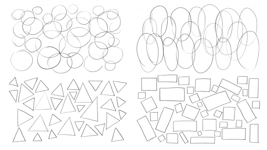 Drawing exercise - shapes