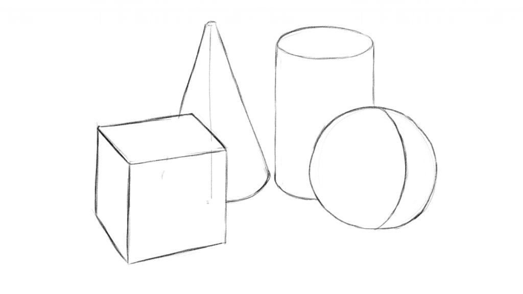 Drawing exercise - drawing forms