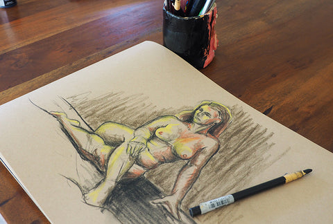 figure drawing sketchbook