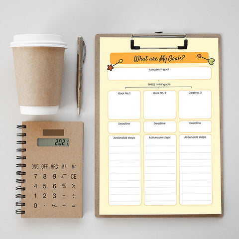 new year resolution planning worksheets