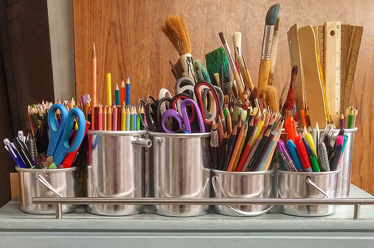 Organise your art materials