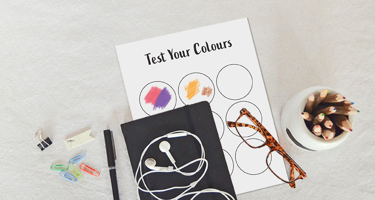 Test your colours before colouring in
