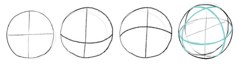 circle contour drawings